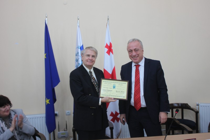 Professor Michael Lentze as an Honorary Doctor of Tbilisi State Medical University